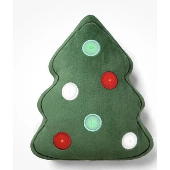 Target Festive Plush Light Up Christmas Tree Pillow New - Picture 1 of 5